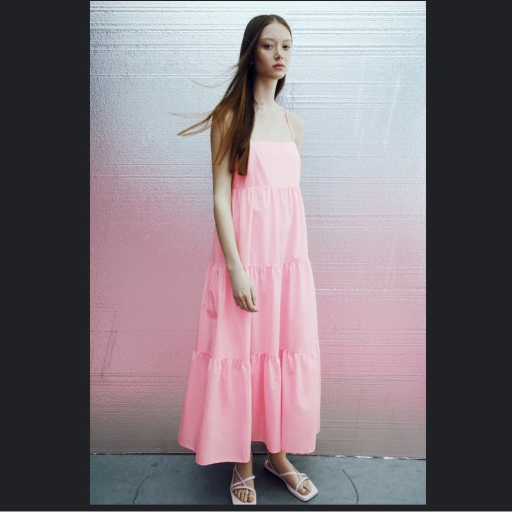 Zara Tiered Dress - Pink - XS